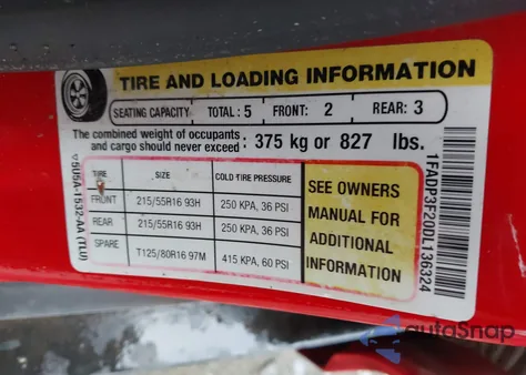 2013 Ford Focus Se z USA, uszkodzony, nr VIN 1FADP3F20DL136324